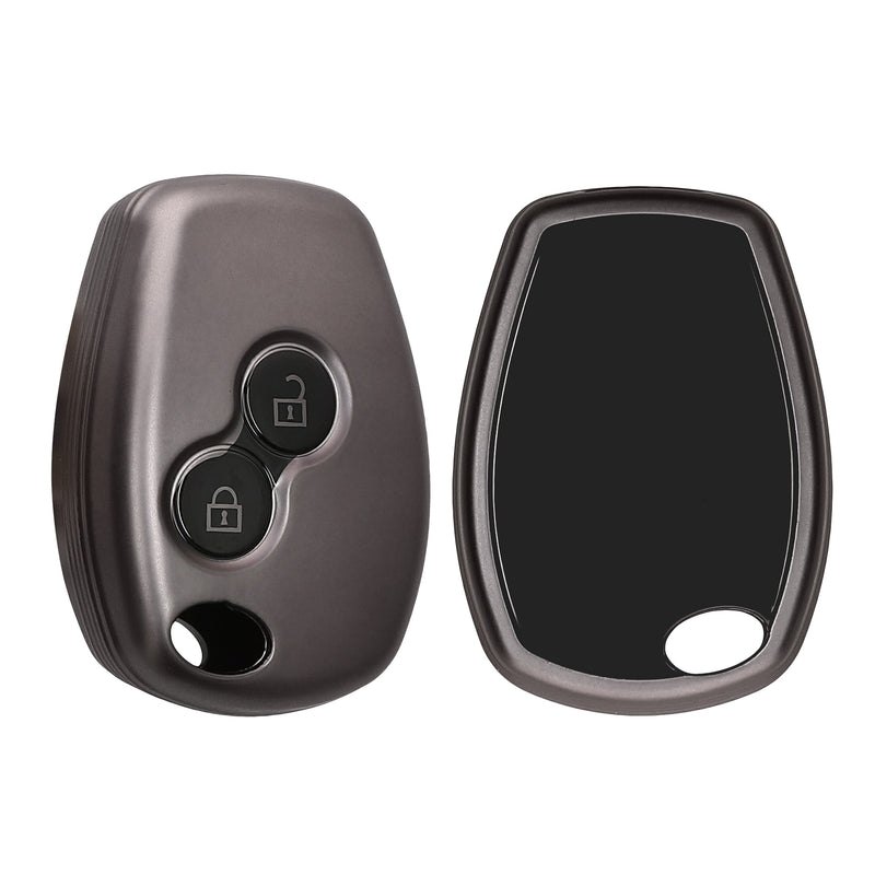 kwmobile Autoschlüssel Hülle kompatibel mit Renault Dacia 2-Tasten Autoschlüssel - Schlüsselhülle Silikon Cover