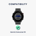 kwmobile Uhrenarmband für Garmin Forerunner 55 / Forerunner 165 / 245 / 645 / 570 42mm Armband - Ersatzarmband für Fitnesstracker mit Uhrenverschluss - Wechselarmband Smartwatch