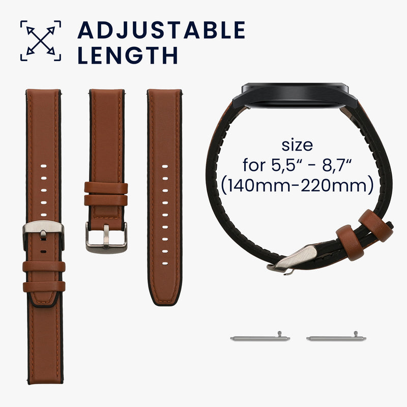 kwmobile Uhrenarmband für Garmin Forerunner 55 / Forerunner 165 / 245 / 645 / 570 42mm Armband - Ersatzarmband für Fitnesstracker mit Uhrenverschluss - Wechselarmband Smartwatch