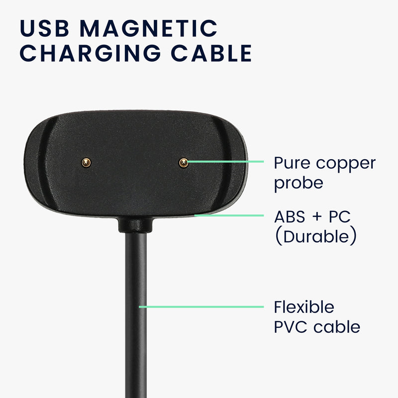 kwmobile USB Kabel Charger kompatibel mit Huami Amazfit Bip 3 / 3 Pro / Bip 5 / Amazfit Active EDGE / T-Rex / Zepp E Ladekabel - Smart Watch Ersatzkabel - Fitnesstracker Aufladekabel