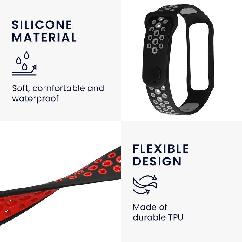 kwmobile Uhrenarmband für Xiaomi Smart Band 8 Active Armband Fitnesstracker Band Set Ersatzarmband Smartwatch