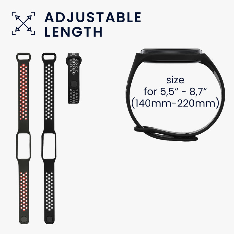 kwmobile Uhrenarmband für Xiaomi Smart Band 8 Active Armband Fitnesstracker Band Set Ersatzarmband Smartwatch