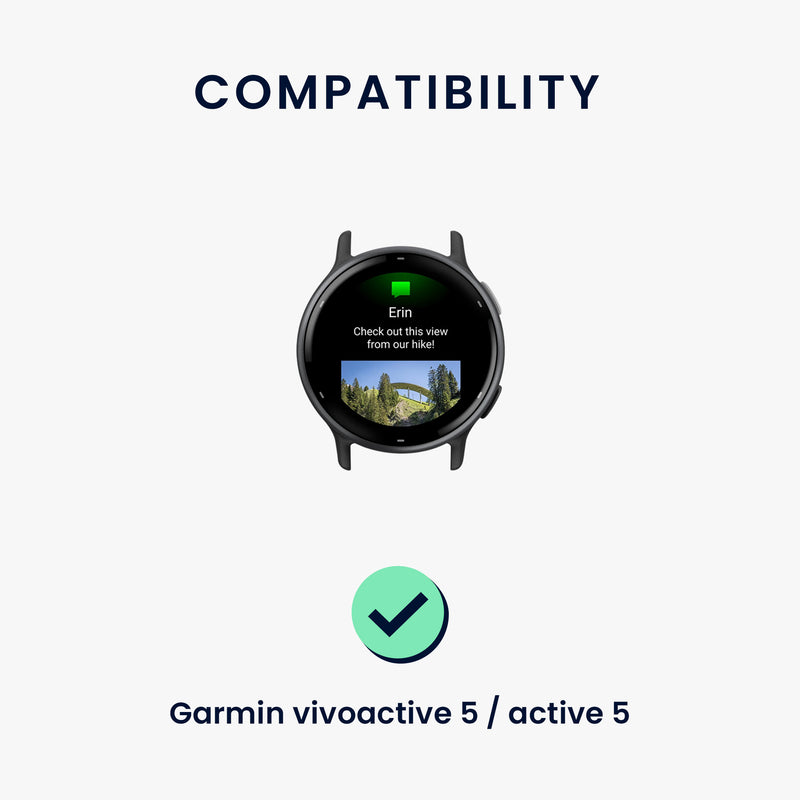 kwmobile Uhrenarmband für Garmin vivoactive 5 / active 5 Armband Fitnesstracker Band Set Ersatzarmband Smartwatch