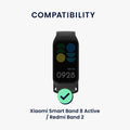 kwmobile Uhrenarmband kompatibel mit Xiaomi Smart Band 8 Active / Redmi Band 2 Ersatz Armband Ersatzarmband für Smartwatch 14 - 22 cm Innenmaße
