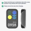 kwmobile Glas Hülle für Xiaomi Smart Band 8 Active / Redmi Band 2 Schutzhülle Fullbody Fitnesstracker Case Set