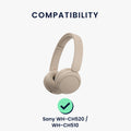 kwmobile Kopfhörer Tasche für WH-CH520 / WH-CH510 / MDR-ZX110 - Kopfhörer Case - Hülle Reise Beutel für Headset Headphones - Weiche Over Ear Schutzhülle