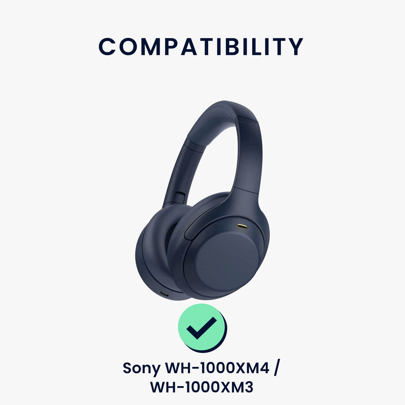kwmobile Kopfhörer Tasche für WH-1000XM4 / WH-1000XM3 / Jabra Evolve 20 - Kopfhörer Case - Hülle Reise Beutel für Headset Headphones - Weiche Over Ear Schutzhülle