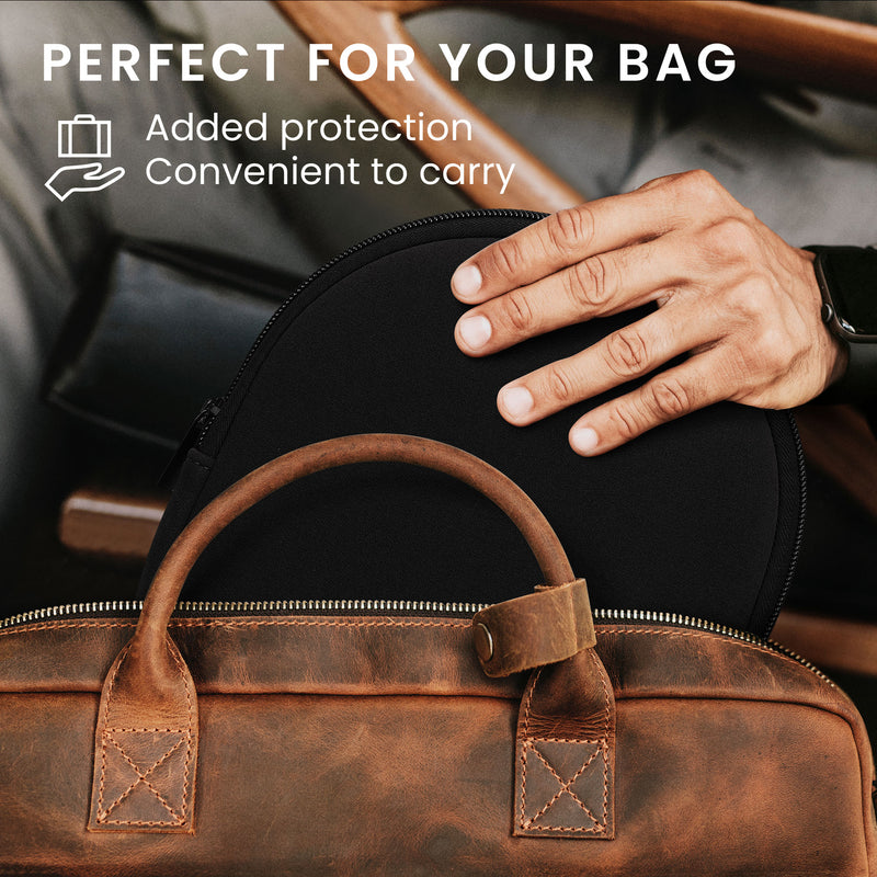 kwmobile Kopfhörer Tasche für WH-1000XM4 / WH-1000XM3 / Jabra Evolve 20 - Kopfhörer Case - Hülle Reise Beutel für Headset Headphones - Weiche Over Ear Schutzhülle