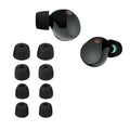 kwmobile 8x Ersatzpolster kompatibel mit Sony WF-1000XM5 / WF-1000XM4 - 4 Größen - Silikon Ersatz Ohrstöpsel In-Ear Kopfhörer - Polster Schwarz  