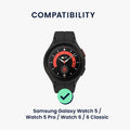kwmobile Metall Adapter mit 20mm Bandbreite kompatibel mit Samsung Galaxy Watch Uhrenarmband Smartwatch Armband Anschlussadapter Set