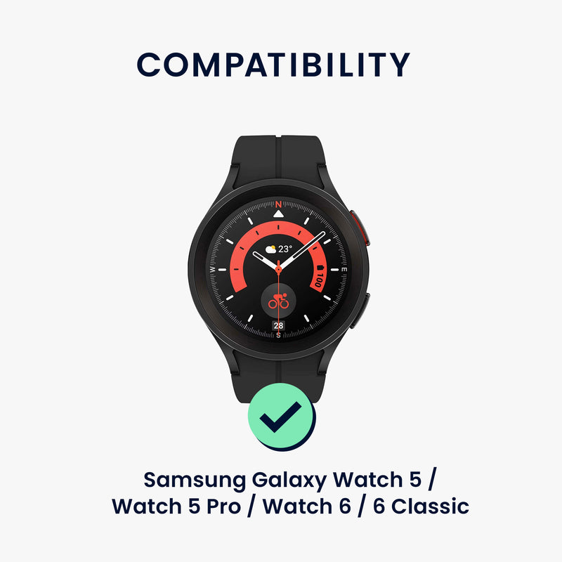 kwmobile Metall Adapter mit 20mm Bandbreite kompatibel mit Samsung Galaxy Watch Uhrenarmband Smartwatch Armband Anschlussadapter Set