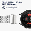 kwmobile Metall Adapter mit 20mm Bandbreite kompatibel mit Samsung Galaxy Watch Uhrenarmband Smartwatch Armband Anschlussadapter Set