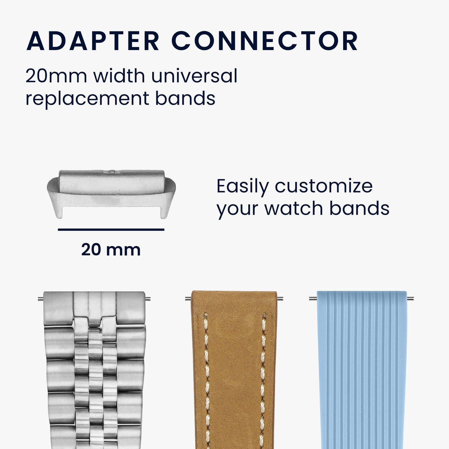 16mm Metall Adapter Set für Uhrenarmbänder