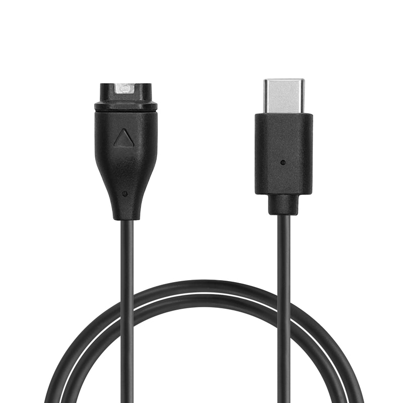 kwmobile USB C Ladekabel kompatibel mit Garmin vivomove 3S / vivoactive 4 4S 5 / Venu 3 / Venu 3S - Kabel Charger - Smart Watch Typ C Ersatzkabel - Fitnesstracker Aufladekabel