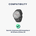 kwmobile USB C Ladekabel kompatibel mit Garmin vivomove 3S / vivoactive 4 4S 5 / Venu 3 / Venu 3S - Kabel Charger - Smart Watch Typ C Ersatzkabel - Fitnesstracker Aufladekabel