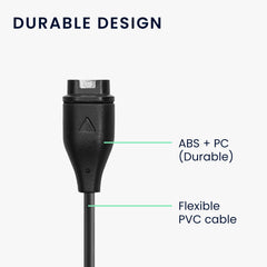 kwmobile USB C Ladekabel kompatibel mit Garmin vivomove 3S / vivoactive 4 4S 5 / Venu 3 / Venu 3S - Kabel Charger