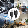 kwmobile USB C Ladekabel kompatibel mit Garmin vivomove 3S / vivoactive 4 4S 5 / Venu 3 / Venu 3S - Kabel Charger - Smart Watch Typ C Ersatzkabel - Fitnesstracker Aufladekabel