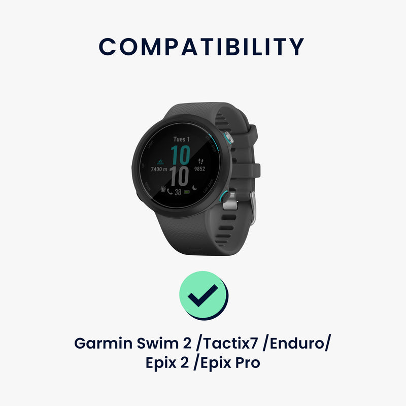kwmobile USB C Ladekabel kompatibel mit Garmin Swim 2 / Tactix7 / Enduro / Epix 2 / Epix Pro - Kabel Charger - Smart Watch Ersatzkabel - Fitnesstracker Aufladekabel