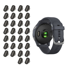 kwmobile 30x Staubschutz kompatibel mit Garmin Venu / Forerunner / Vivomove / Fenix - Staub Stecker Ladebuchse - Abdeckung in Schwarz Schwarz  