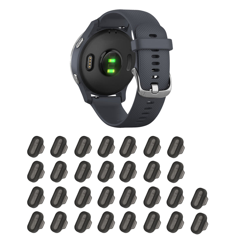 kwmobile 30x Staubschutz kompatibel mit Garmin Venu / Forerunner / Vivomove / Fenix - Staub Stecker Ladebuchse - Abdeckung