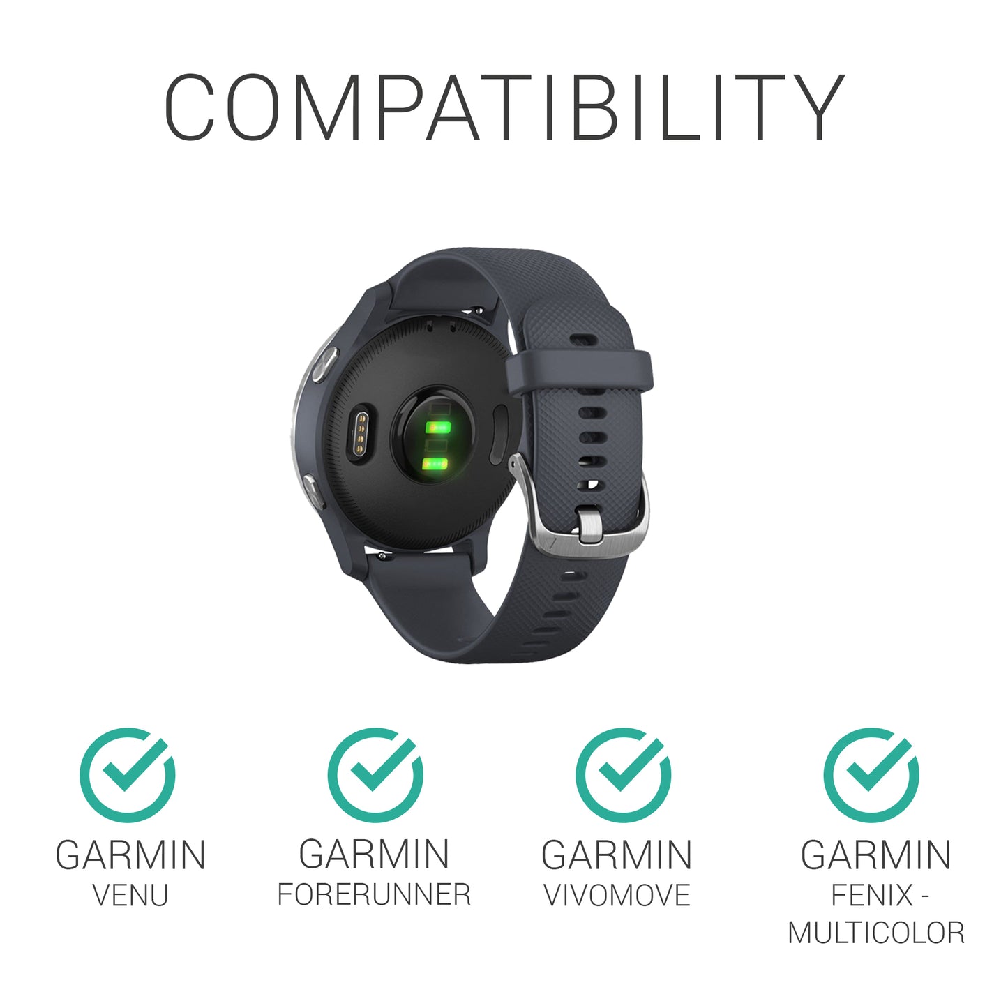 kwmobile 30x Staubschutz kompatibel mit Garmin Venu / Forerunner / Vivomove / Fenix - Staub Stecker Ladebuchse - Abdeckung