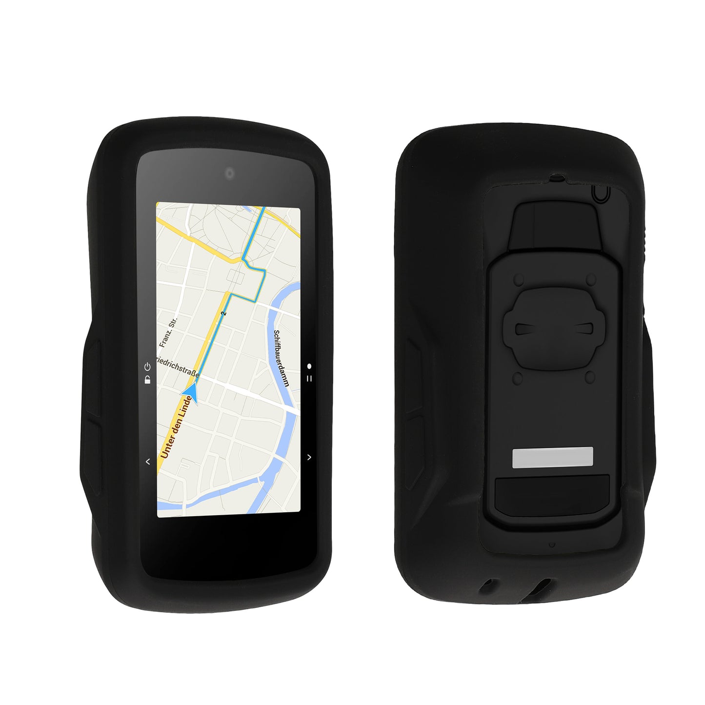 kwmobile Hülle kompatibel mit Bryton R750 SE - Silikon GPS Fahrrad Case Schutzhülle Schwarz  