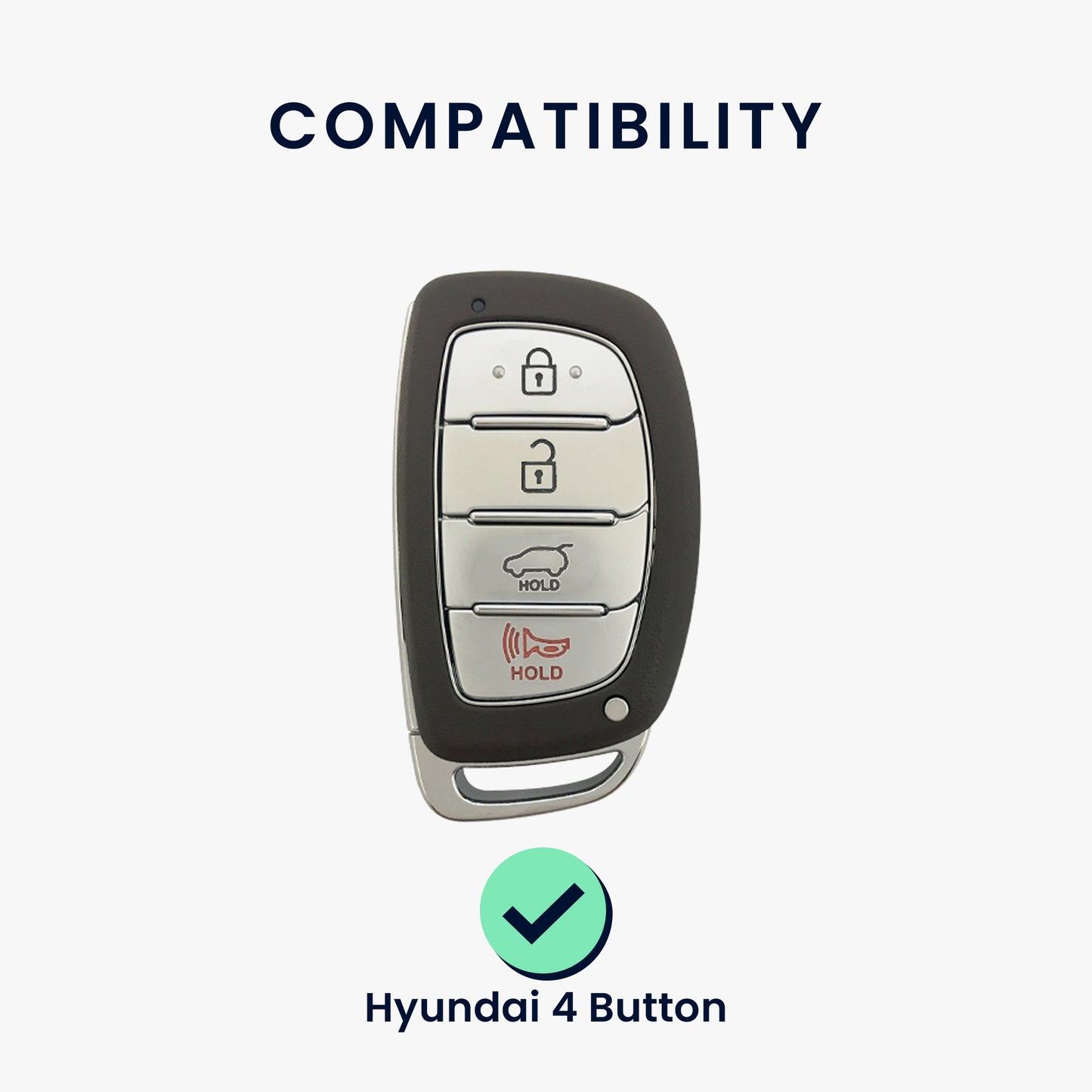 kwmobile Autoschlüssel Hülle kompatibel mit Hyundai 4-Tasten Sonata Tucson Ioniq - Schlüsselhülle Silikon Cover