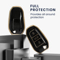 kwmobile Autoschlüssel Hülle kompatibel mit Opel 3-Tasten Smartkey Autoschlüssel Keyless Go - Schlüsselhülle Cover