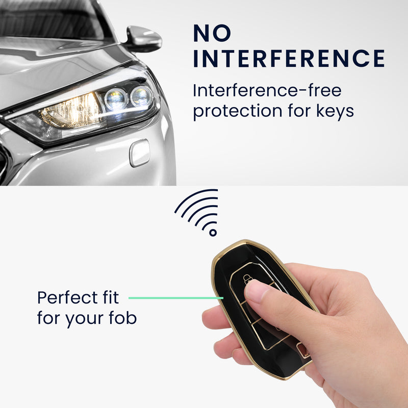 kwmobile Autoschlüssel Hülle kompatibel mit Opel 3-Tasten Smartkey Autoschlüssel Keyless Go - Schlüsselhülle Cover