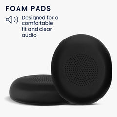 kwmobile Ohr Polster für Jabra Evolve 2 65 / Evolve 65 SE Ohrpolster Ersatz Kopfhörer Ersatzteile Over Ear Headphones