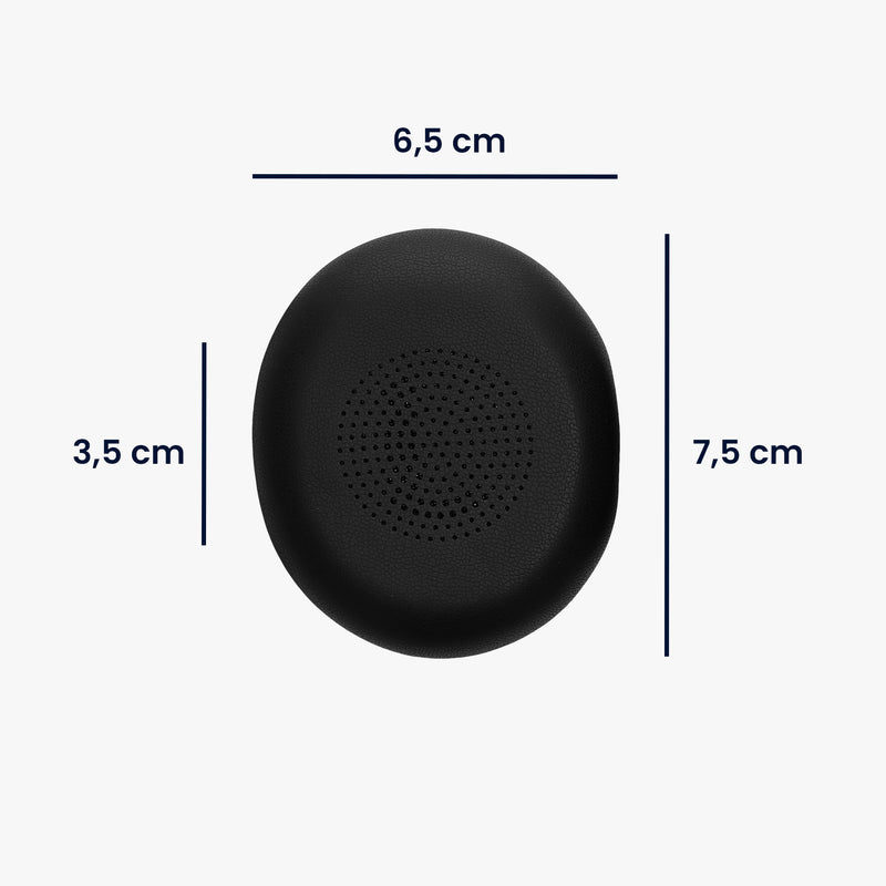 kwmobile Ohr Polster für Jabra Evolve 2 65 / Evolve 65 SE Ohrpolster Ersatz Kopfhörer Ersatzteile Over Ear Headphones