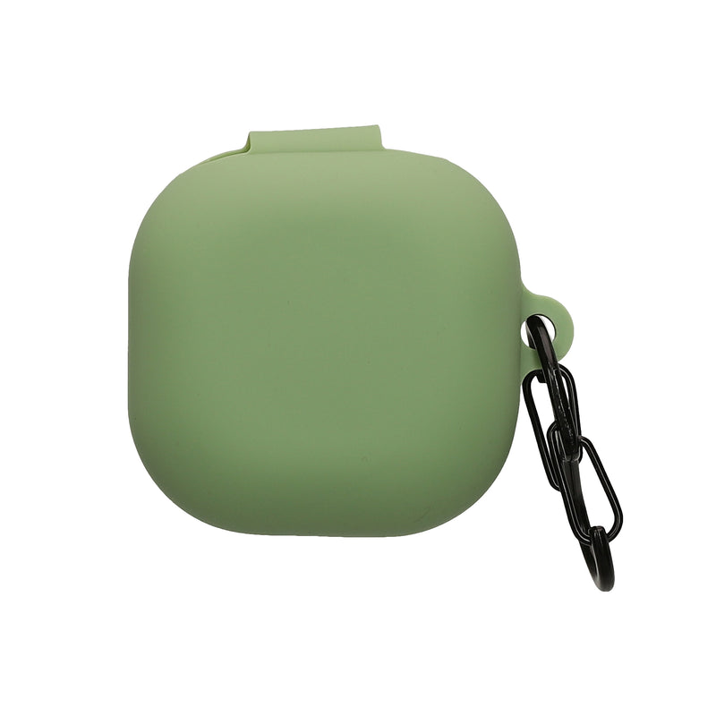 kwmobile Hülle kompatibel mit Samsung Galaxy Buds FE Kopfhörer - Silikon Schutzhülle Etui Case Cover Schoner in Pastellgrün Pastellgrün  