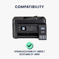 kwmobile Cover kompatibel mit Epson EcoTank ET-4800 / EcoTank ET-4810 - Tasche Hülle Drucker - Staubschutzhülle Schutzhaube Schutzhülle