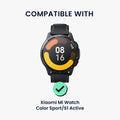 kwmobile Ersatzarmband kompatibel mit Xiaomi Watch S4/S4 Sport/S3/S2/Watch S1 Active/Redmi Watch 5 Active Armband Fitnesstracker Band aus Silikon Carbon Print Band für Smartwatch