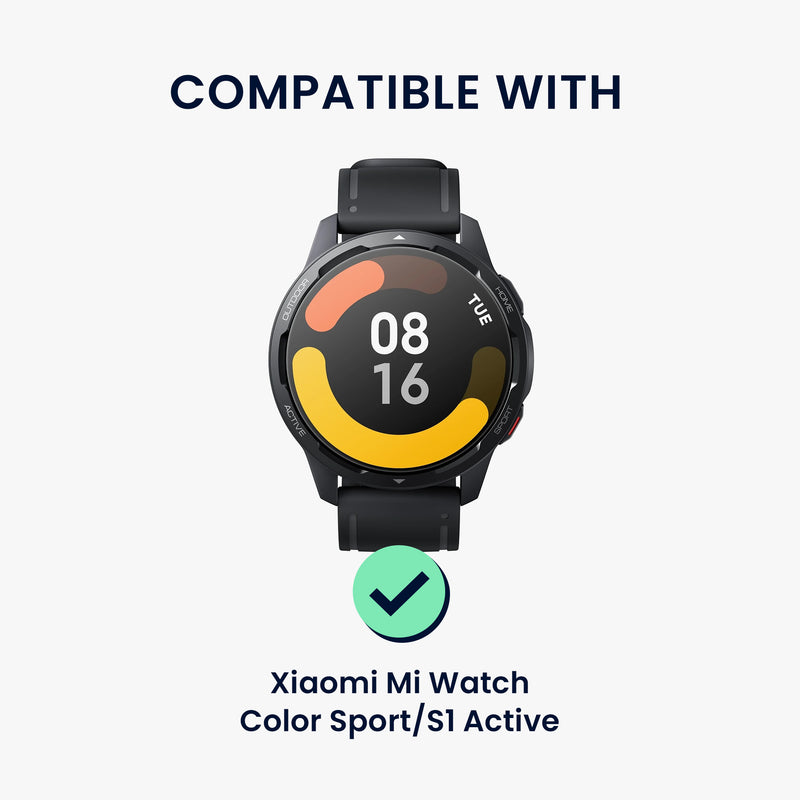 kwmobile Ersatzarmband kompatibel mit Xiaomi Watch S4/S4 Sport/S3/S2/Watch S1 Active/Redmi Watch 5 Active Armband Fitnesstracker Band aus Silikon Carbon Print Band für Smartwatch