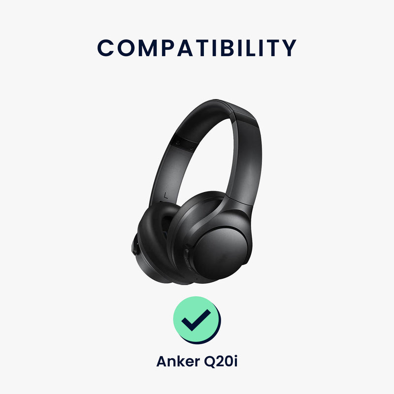kwmobile Ohr Polster für Anker Soundcore Q20i Ohrpolster Ersatz Ohrpolster Kopfhörer Ersatzteile Kopfhörer Ersatzpolster für Over Ear Headphones