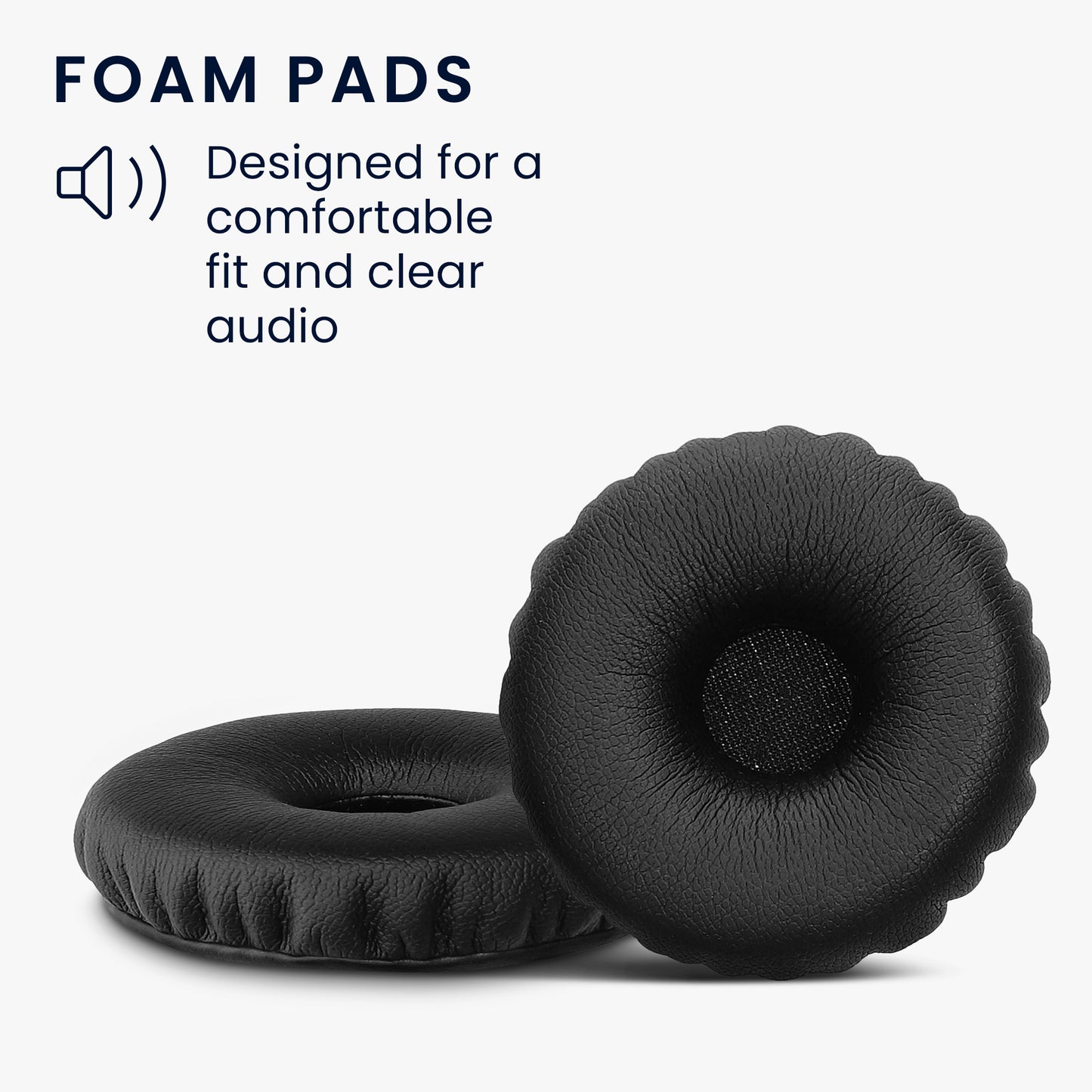 kwmobile Ohr Polster für Logitech PC960 / H960 / H650E / H820E Ohrpolster Ersatzteile Kopfhörer Ersatzpolster für Over Ear Headphones