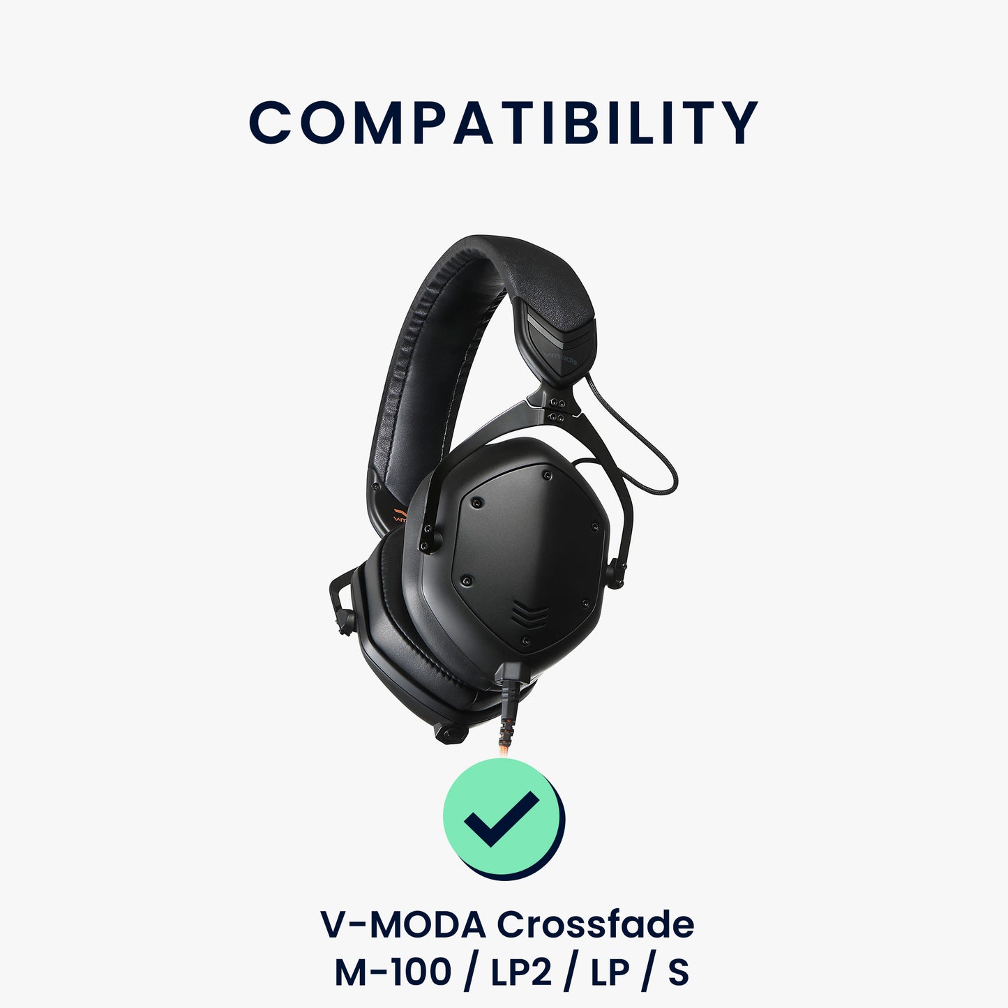 kwmobile Ohr Polster für V-MODA Crossfade M-100 / LP2 / LP / S Ohrpolster Ersatz Ohrpolster Kopfhörer Ersatzteile Kopfhörer Ersatzpolster für Over Ear Headphones