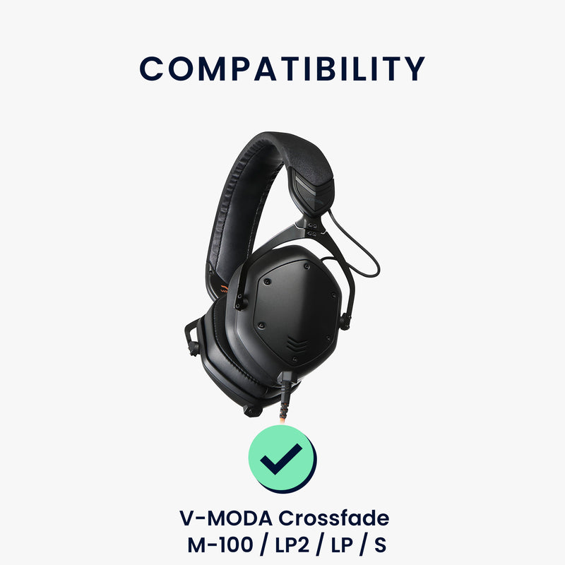 kwmobile Ohr Polster für V-MODA Crossfade M-100 / LP2 / LP / S Ohrpolster Ersatz Ohrpolster Kopfhörer Ersatzteile Kopfhörer Ersatzpolster für Over Ear Headphones