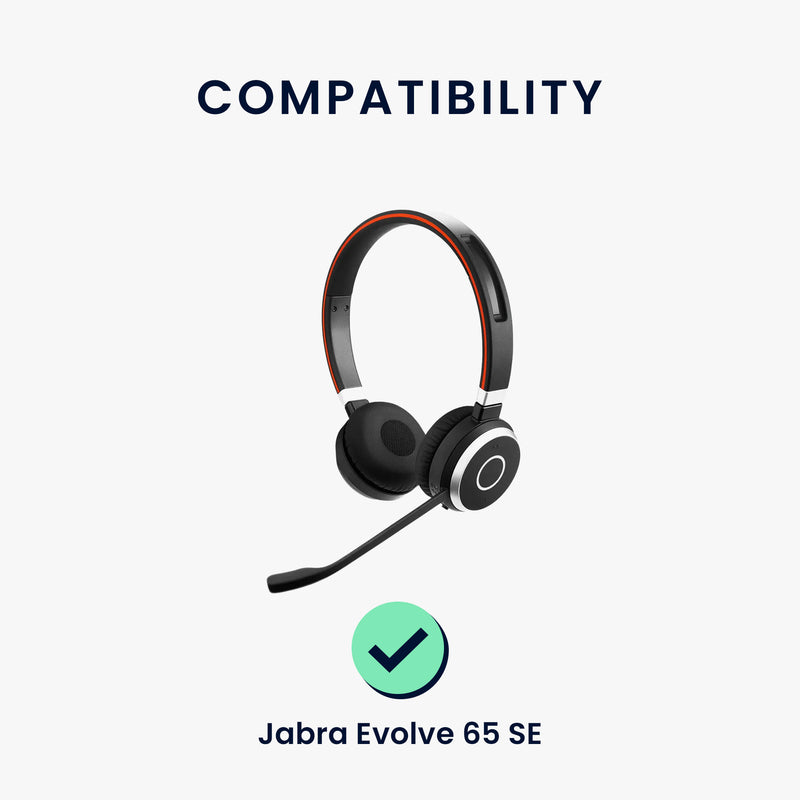 kwmobile Ohr Polster für Jabra Evolve 65 SE Ohrpolster Ersatz Ohrpolster Kopfhörer Ersatzteile Kopfhörer Ersatzpolster für Over Ear Headphones