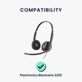 kwmobile Ohr Polster für Plantronics Blackwire 3220 Ohrpolster Ersatz Ohrpolster Kopfhörer Ersatzteile Kopfhörer Ersatzpolster Over Ear Headphones