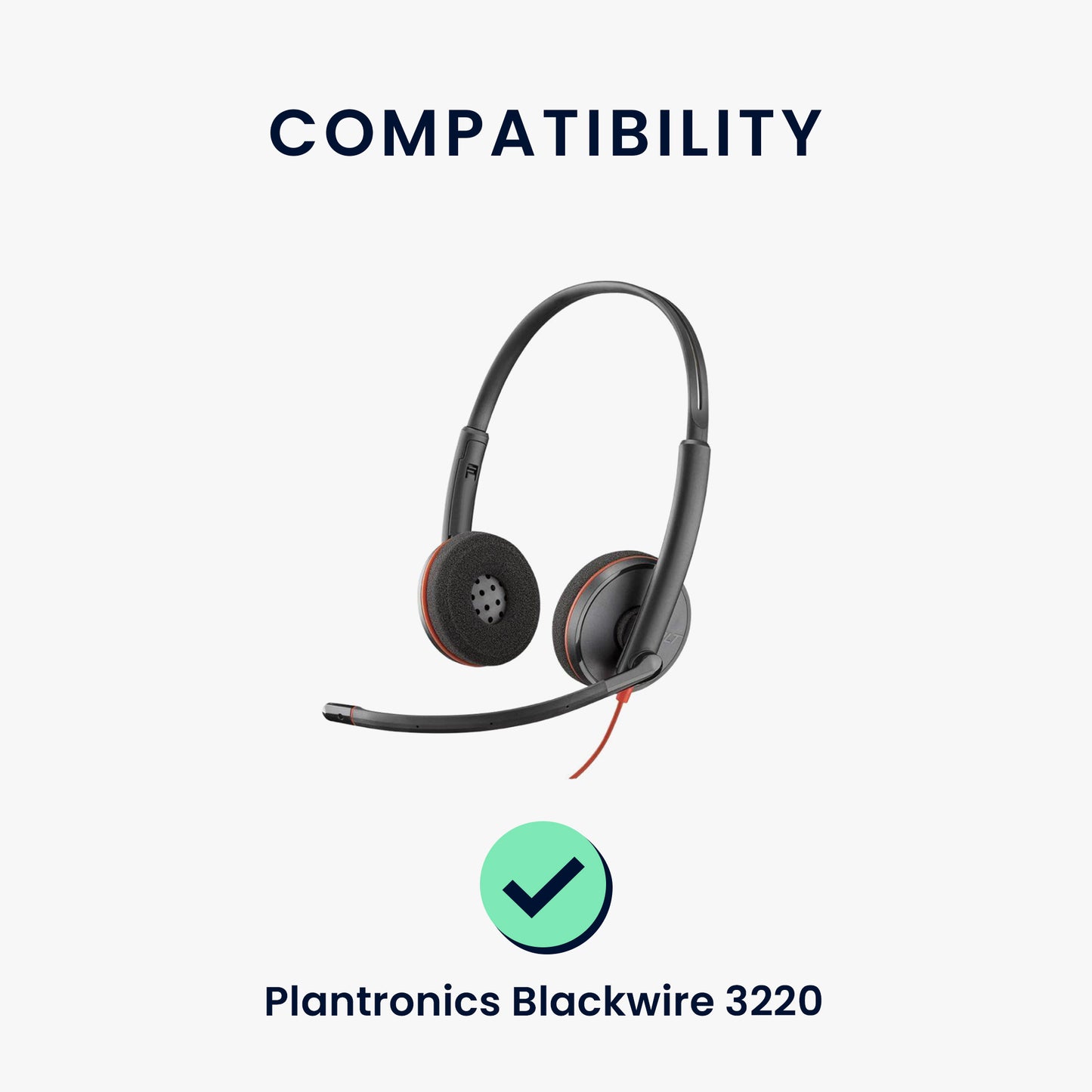 kwmobile Ohr Polster für Plantronics Blackwire 3220 Ohrpolster Ersatz Ohrpolster Kopfhörer Ersatzteile Kopfhörer Ersatzpolster Over Ear Headphones