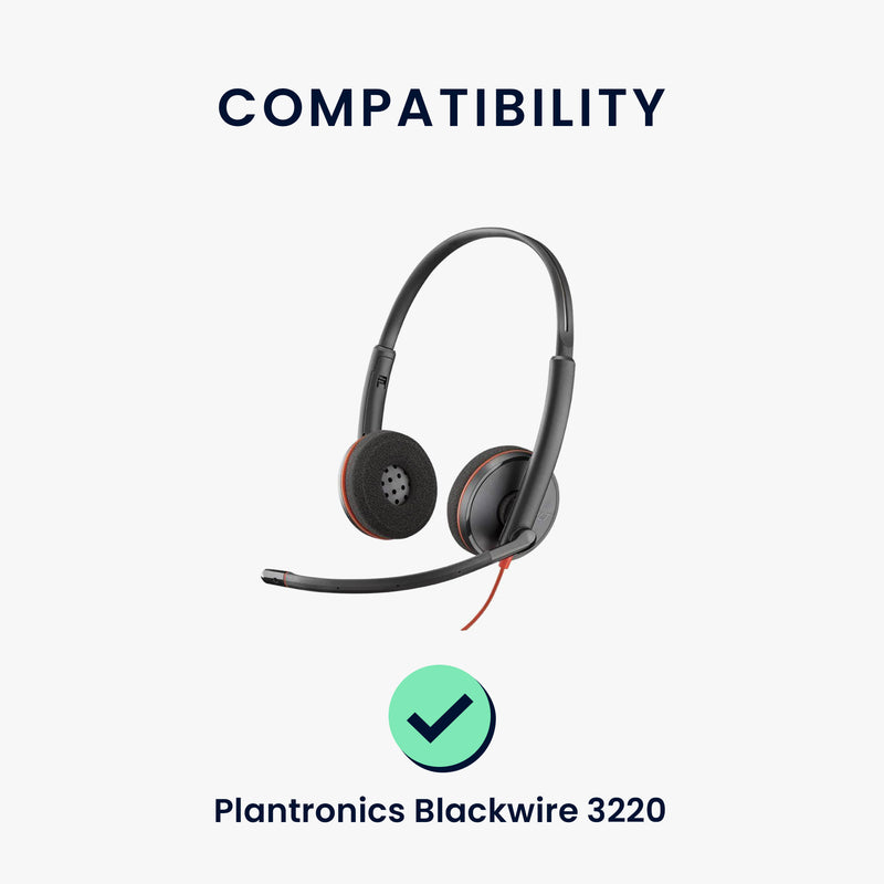 kwmobile Ohr Polster für Plantronics Blackwire 3220 Ohrpolster Ersatz Ohrpolster Kopfhörer Ersatzteile Kopfhörer Ersatzpolster Over Ear Headphones