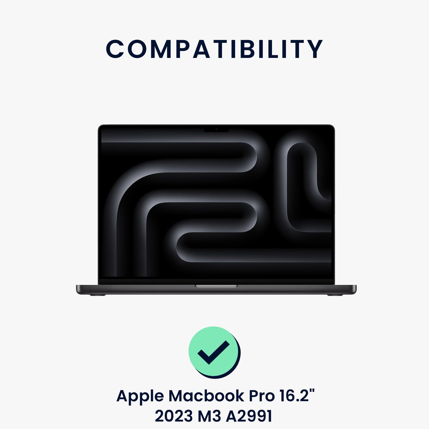 Displayschutzfolie kompatibel mit Apple Macbook Pro 16.2" 2023 M3 A2991