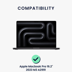 Displayschutzfolie kompatibel mit Apple Macbook Pro 16.2’’ 2023 M3 A2991 - Transparent - Displayschutz