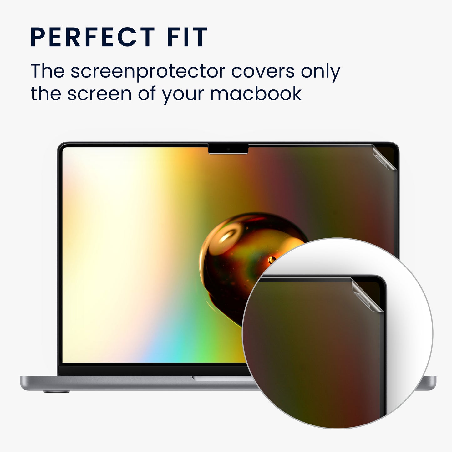 Displayschutzfolie kompatibel mit Apple Macbook Pro 14.2" 2023 M3 A2918 / A2992