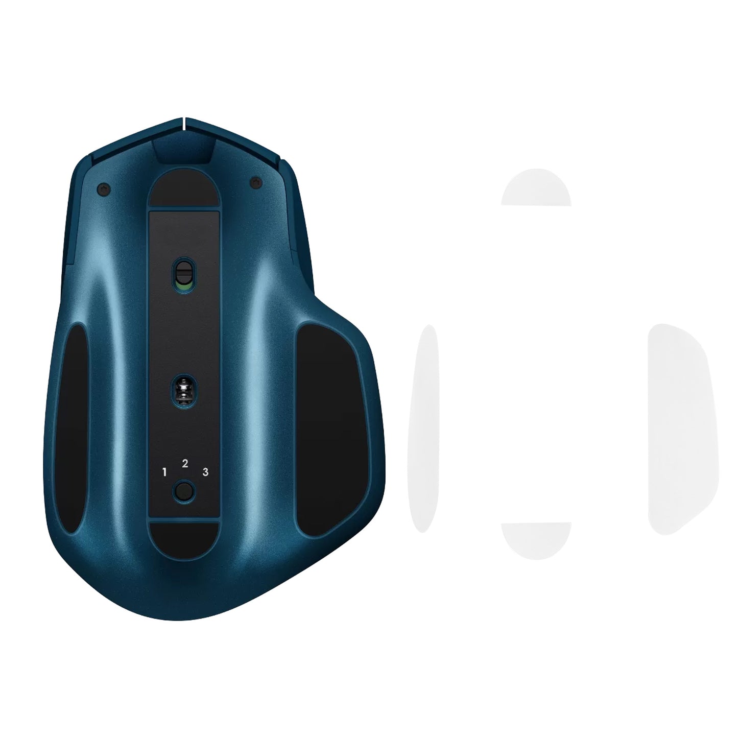 kwmobile Mouse Feet Sticker kompatibel mit Logitech MX Master 2S Ersatz Glider - Mausfüße passgenau - Maus Glides in Weiß Weiß  