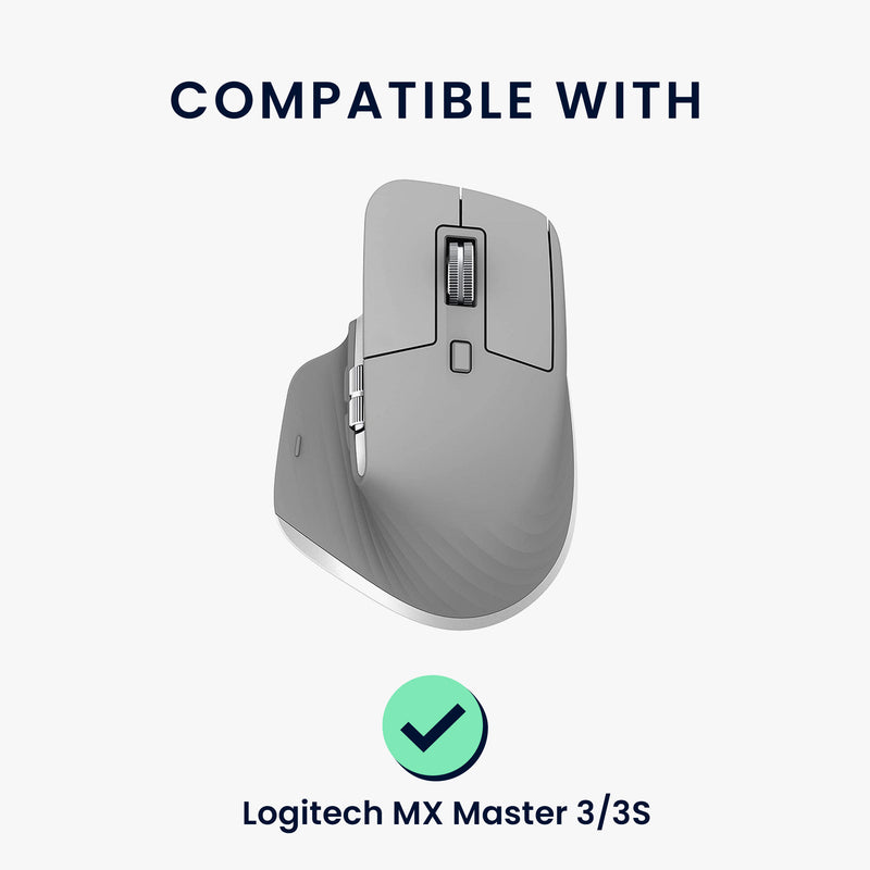 kwmobile Mouse Feet Sticker kompatibel mit Logitech MX Master 3 / 3S Ersatz Glider Mausfüße passgenau Maus Glides
