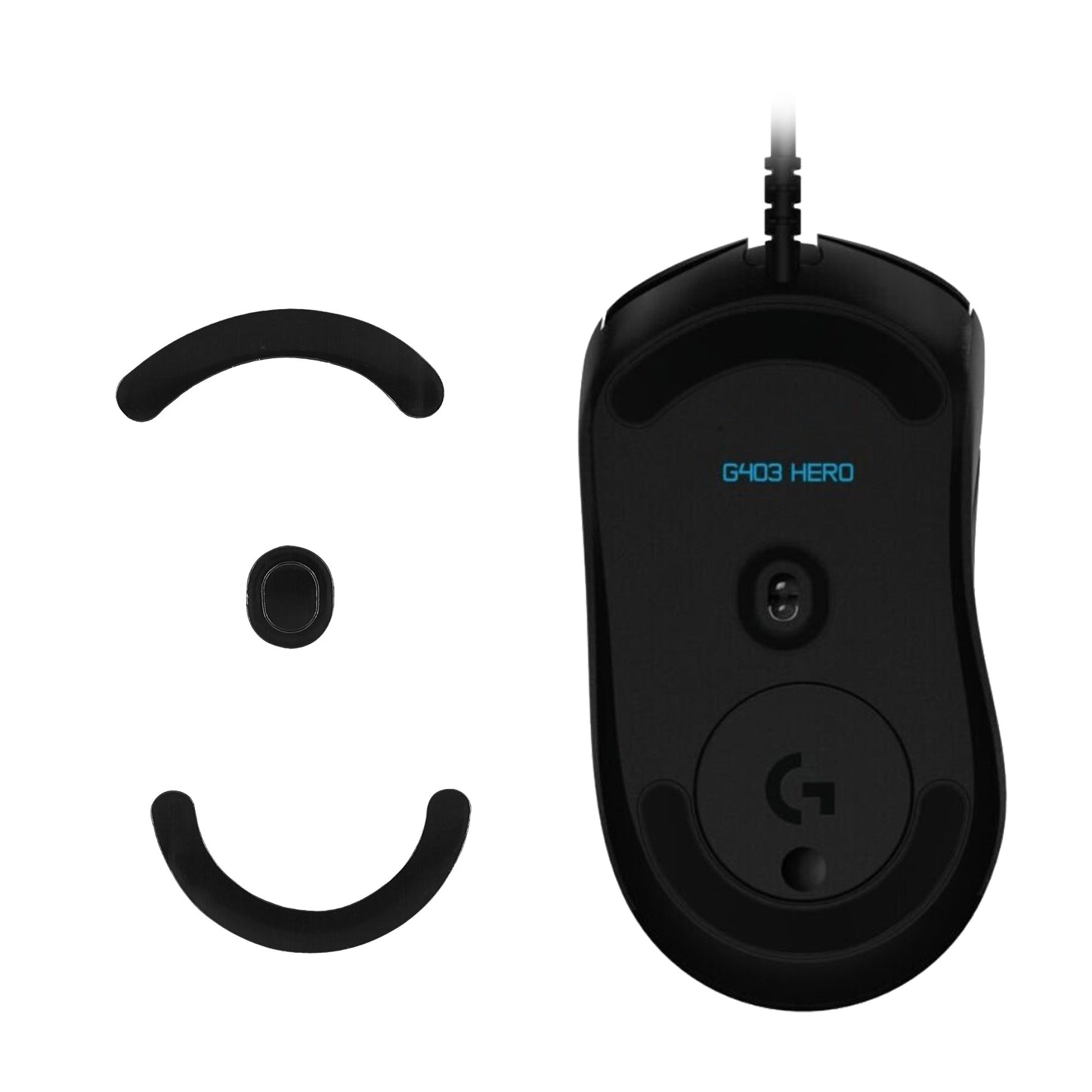 kwmobile Mouse Feet Sticker kompatibel mit Logitech G403 / G603 / G703 Ersatz Glider Mausfüße passgenau Maus Glides