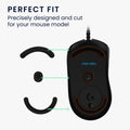 kwmobile Mouse Feet Sticker kompatibel mit Logitech G403 / G603 / G703 Ersatz Glider Mausfüße passgenau Maus Glides